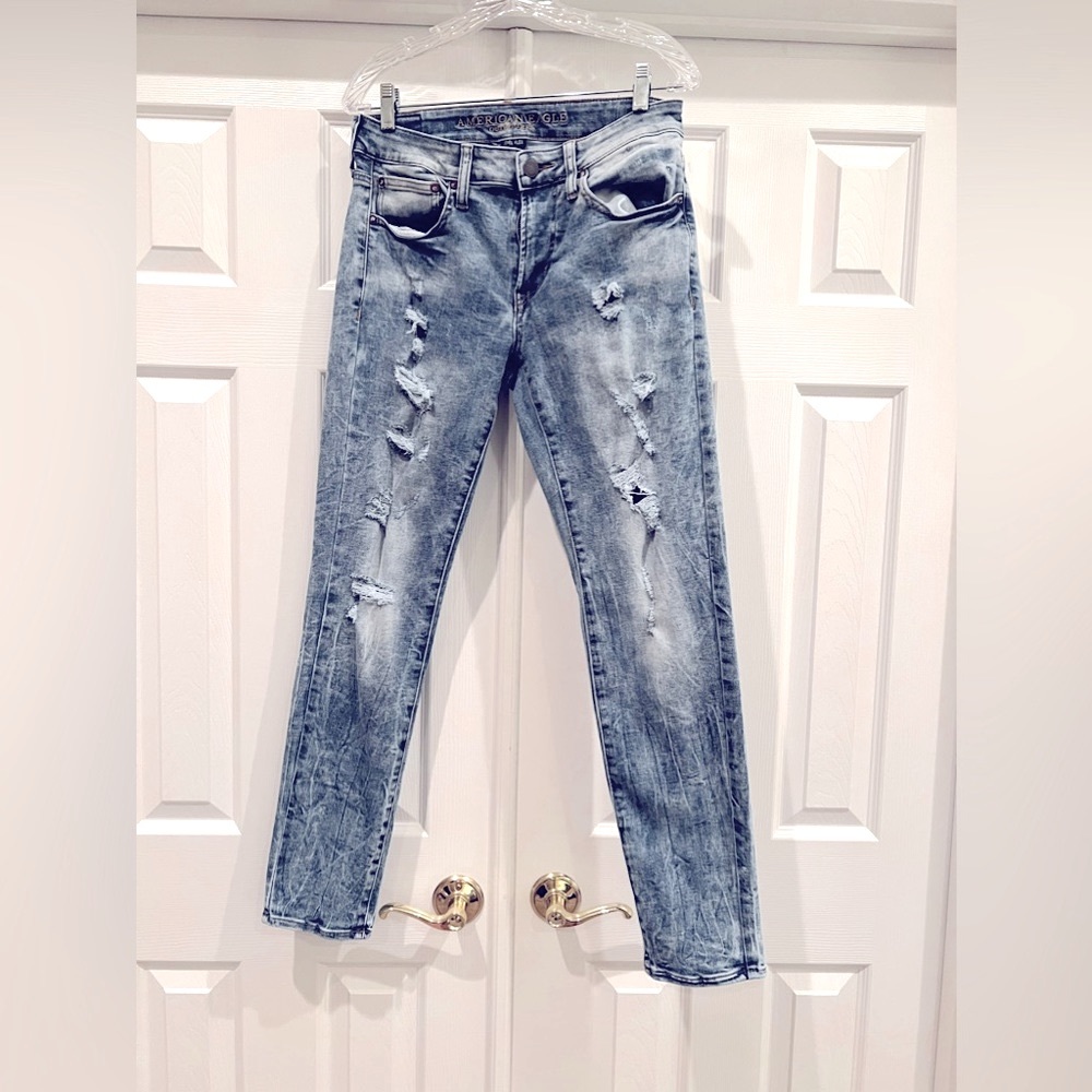 American Eagle Outfitters Ne(x)t Level Flex Skinny Distressed Jeans - 31x32